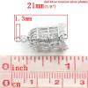 Picture of Charm Pendants Birdcage Silver Tone 21x11mm,5PCs