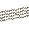 Bild von Eisen(Legierung) Geschlossen Gliederkette Kette Antik Bronze 2x1.5mm, 10 Meter