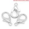 Picture of Zinc Based Alloy Lobster Clasps Silver Tone 21mm x 12mm, 50 PCs