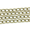 Picture of Iron Based Alloy Open Link Curb Chain Findings Antique Bronze 8x5mm(3/8"x2/8"), 3 M