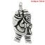 Picture of Charm Pendants Christmas Santa Claus Antique Silver Color 22x11mm,50PCs