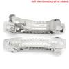 Picture of Iron Based Alloy Barrette Hair Clips Arched Silver Tone 30mm x 9mm, 50 PCs