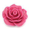 Picture of Resin Embellishments Flower Fuchsia 18mm( 6/8") x 19mm( 6/8"), 50 PCs
