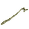 Picture of Bookmarks Antique Bronze Flower & Hummingbird Pattern Carved 125mm long(4 7/8"),5PCs