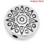 Picture of Spacer Beads Round Antique Silver Color Sun Pattern Carved 10mm Dia,Hole:Approx 1.4mm,50PCs