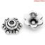 Picture of Zinc Based Alloy Beads Caps Flower Antique Silver Color (Fits 14mm Beads) 6mm x 7mm, 300 PCs