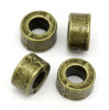 Picture of Zinc metal alloy Spacer Beads Round Antique Bronze About 6mm x 3mm, Hole:Approx 2.8mm, 25 PCs