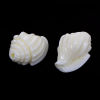 Picture of (Grade D) Coral (Imitation) Loose Beads Shell Creamy-White About 17mm x 12mm( 5/8" x 4/8"), Hole: Approx 1.5mm, 10 PCs