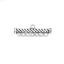 Picture of Zinc Based Alloy Chandelier Connectors Strip Antique Silver Color Stripe 4cm x 1.3cm, 20 PCs