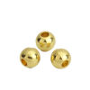 Picture of Zinc Based Alloy Spacer Beads Round Gold Plated About 6mm Dia., Hole: Approx 2.3mm, 200 PCs