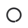 Picture of 1mm Iron Based Alloy Open Jump Rings Findings Round Black 8mm Dia, 1000 PCs