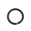 Immagine di 1000 Pz 8mm Dia, 1mm(18 misura) Lega di Ferro Aperto Stile Anello di Salto Nero Tondo