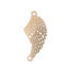 Picture of Brass Filigree Stamping Connectors Wing KC Gold Plated 31mm, 14mm Dia., 10 PCs