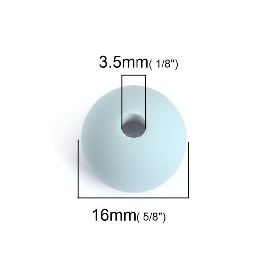 Bild von Acryl Imitat Gummi Spacer Zwischenperlen Perlen (Halbgebohrt) Rund Livid Pentagramm Cabochon Fassung (Passen Zu 8mm x 8mm ) ca. 16mm D., Loch:ca. 3.5mm, 10 Stück
