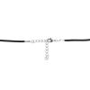 Picture of Stainless Steel & Polyester Necklace Black 45.5cm(17 7/8") long, 10 PCs