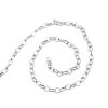 Bild von Eisenlegierung Gliederkette Kette Antiksilber Oval 8mm x 6mm , 10 Meter