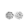 Picture of Zinc Based Alloy Beads Caps Flower Antique Silver Color Hollow (Fit Beads Size: 12mm Dia.) 8mm x 8mm, 20 PCs