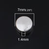 Picture of Zinc Based Alloy Spacer Beads Flat Round Antique Silver Color About 7mm x 6mm, Hole: Approx 1.4mm, 100 PCs