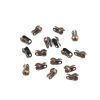Picture of Iron Based Alloy Bead Tips (Knot Cover) Clamshell Antique Bronze (Fits Chain Size: 2.4mm) 6mm x 4mm, 500 PCs