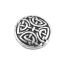 Picture of Zinc Based Alloy Sewing Shank Buttons Round Antique Silver Color Celtic Knot Carved 17mm Dia., 10 PCs