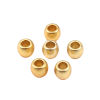 Picture of Zinc Based Alloy Spacer Beads Drum Matt Gold 6mm x 5mm, Hole: Approx 3.1mm, 10 PCs