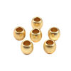 Picture of Zinc Based Alloy Spacer Beads Drum Matt Gold 6mm x 5mm, Hole: Approx 3.1mm, 10 PCs