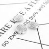 Picture of Zinc Based Alloy Spacer Beads Round Antique Silver Color Flower About 14mm Dia., Hole: Approx 1.7mm, 20 PCs