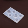 Picture of Silicone Resin Mold For Jewelry Making Geometric White 6.4cm x 4.2cm, 1 Piece