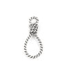 Picture of Zinc Based Alloy Connectors Knot Antique Silver Color 37mm x 16mm, 10 PCs