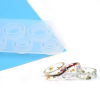 Picture of Silicone Resin Mold For Jewelry Making Finger Ring White Geometric 14.5cm x 6.4cm, 1 Piece