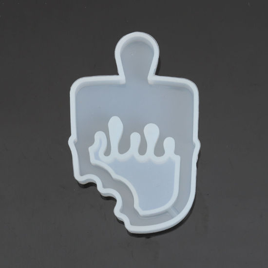 Picture of Silicone Resin Mold For Jewelry Making Ice Lolly White 6.8cm x 4.5cm, 2 PCs