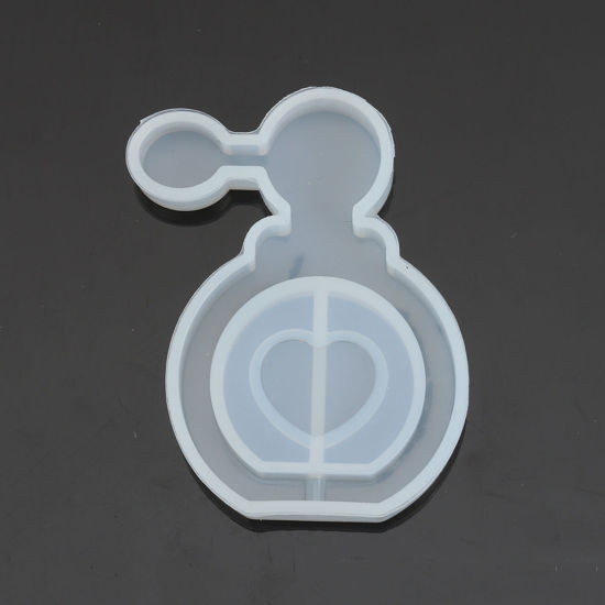Picture of Silicone Resin Mold For Jewelry Making Perfume Bottles White 5.6cm x 4.3cm, 2 PCs