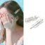 Immagine di Forcina Argento Placcato Lettere " girl " Trasparente Strass 6cm x 1.9cm, 2 Pz