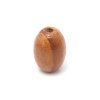 Picture of Natural Wood Spacer Beads Barrel Coffee About 28mm x 20mm, Hole: Approx 4.7mm, 50 PCs