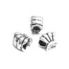Picture of Zinc Based Alloy Spacer Beads Scallop Antique Silver Color About 11mm x 10mm, Hole: Approx 5mm, 5 PCs