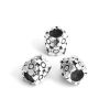Imagen de Zamak Cuentas Cilíndrico Plata Antigua Flor Aprox 9mm x 9mm, Agujero: Aprox 5.3mm, 10 Unidades