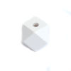 Picture of Natural Wood Spacer Beads Geometric White Faceted About 15mm x 15mm, Hole: Approx 3.5mm, 50 PCs