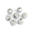Picture of Natural Wood Spacer Beads Geometric Silver-gray Faceted About 12mm x 12mm, Hole: Approx 3.1mm, 50 PCs