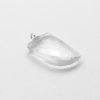 Picture of Quartz Crystal ( Natural ) Charms Transparent Clear Knife with Sterling Silver Loop 19mm x 10mm, 1 Piece
