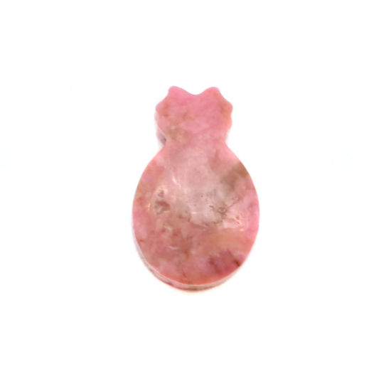 Picture of Rhodochrosite ( Natural ) Charms Pink Pineapple/ Ananas Fruit 16mm x 10mm, 1 Piece