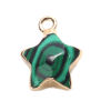 Picture of (Grade B) Copper & Malachite ( Natural ) Charms Pentagram Star Green 15mm x 13mm, 1 Piece