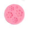 Picture of Silicone Resin Mold For Jewelry Making Rectangle Pink Shell 8cm x 7.5cm, 1 Piece