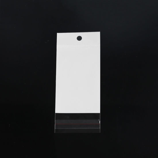 Изображение ABS Пластик Полипропиленовые Пакеты Прямоугольник Белый Доступные размеры 9см x 6см, 14см 6см 100 ШТ