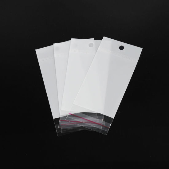 Изображение ABS Пластик Полипропиленовые Пакеты Прямоугольник Белый Доступные размеры 9см x 6см, 14см 6см 100 ШТ