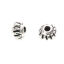 Picture of Zinc Based Alloy Spacer Beads Lantern Antique Silver Color Stripe About 7mm x 4mm, Hole: Approx 2mm, 100 PCs