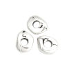 Picture of Zinc Based Alloy Beads Irregular Antique Silver Color About 7mm x 6mm, Hole: Approx 2.1mm, 100 PCs