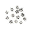 Picture of Zinc Based Alloy Beads Caps Flower Antique Silver Color (Fit Beads Size: 6mm Dia.) 7mm x 6mm, 50 PCs