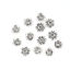 Image de Coupelles en Alliage de Zinc Fleur Argent Vieilli (Convenable à Perle 6mm Dia.) 7mm x 6mm, 50 Pcs