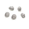Picture of Zinc Based Alloy Spacer Beads Lion Animal Antique Silver Color About 12mm x 10mm, Hole: Approx 1.5mm, 30 PCs