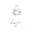 Image de Connecteurs en Alliage de Zinc Poupée Argent Vieilli Creux 27mm x 13mm, 60 Pcs